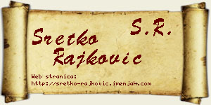 Sretko Rajković vizit kartica